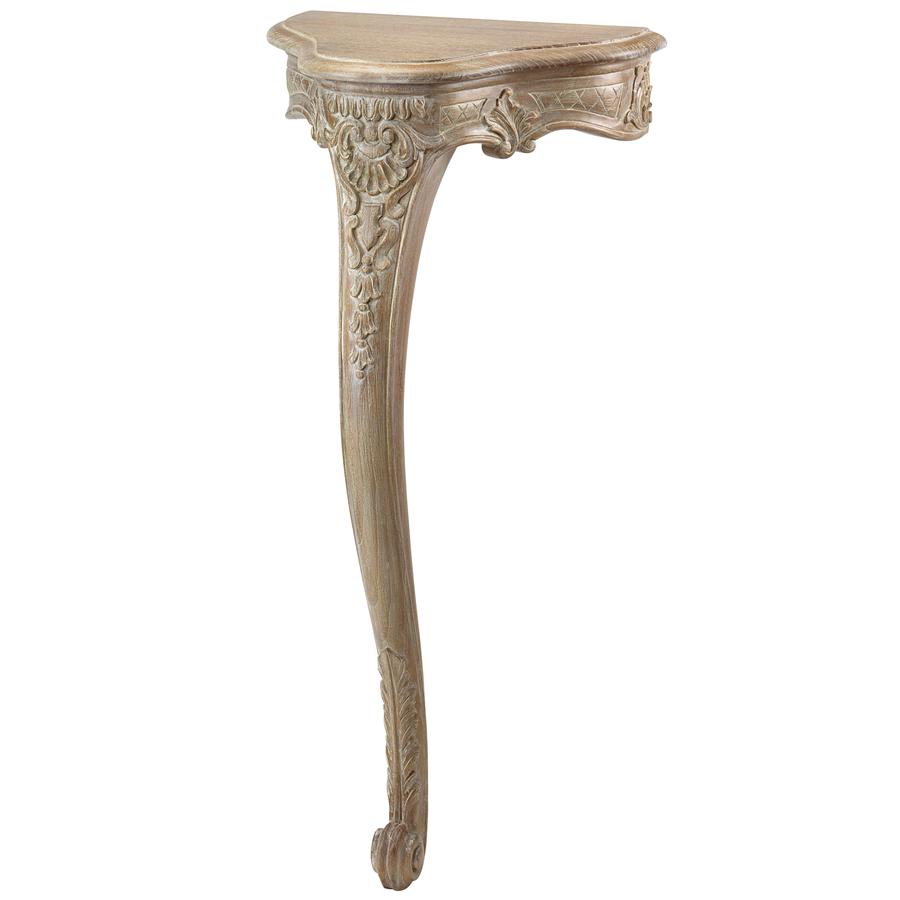 Petite Louis XV Style Wall Mount Console Table