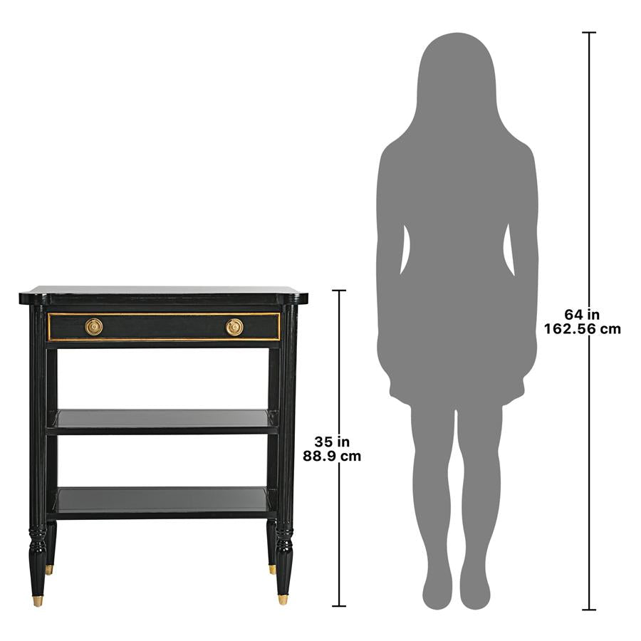 Montmartre Ebonized French Console Table