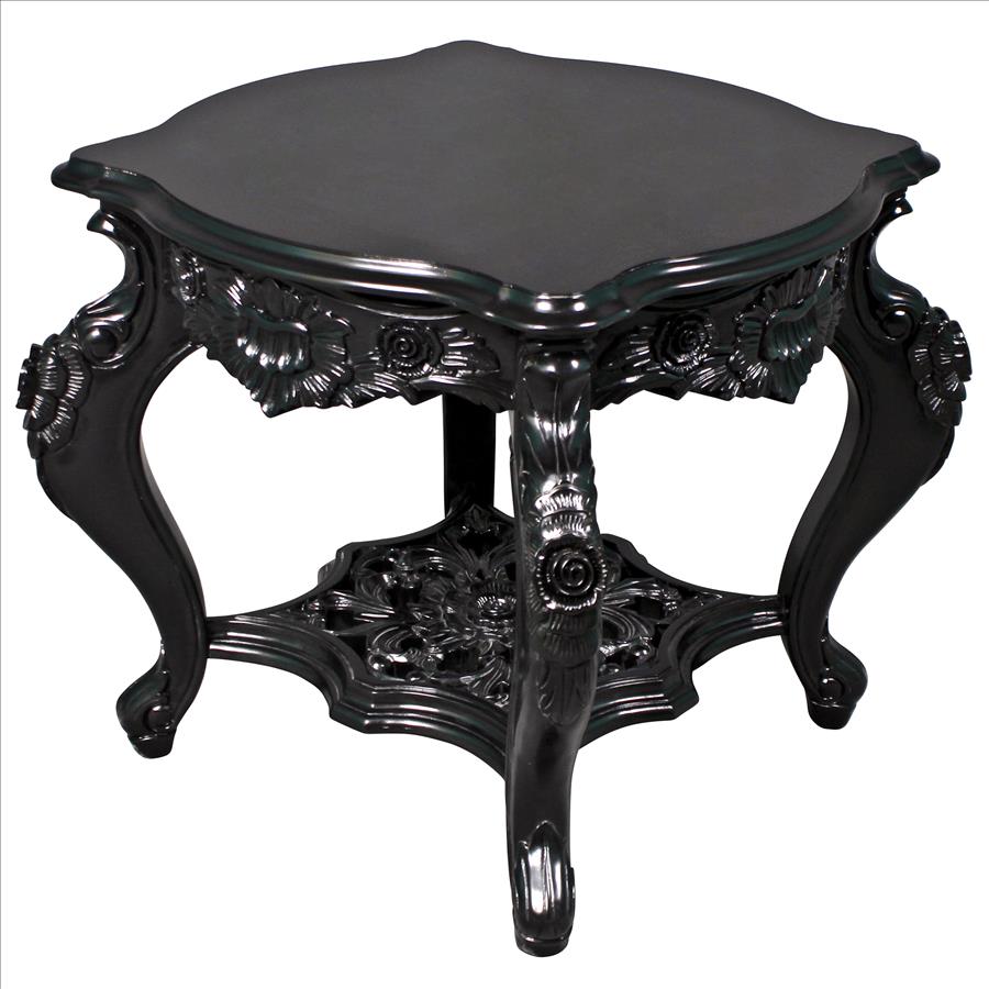 Ebony Rose Mahogany Side Table