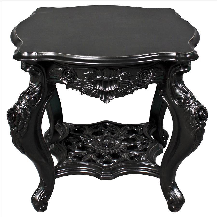 Ebony Rose Mahogany Side Table