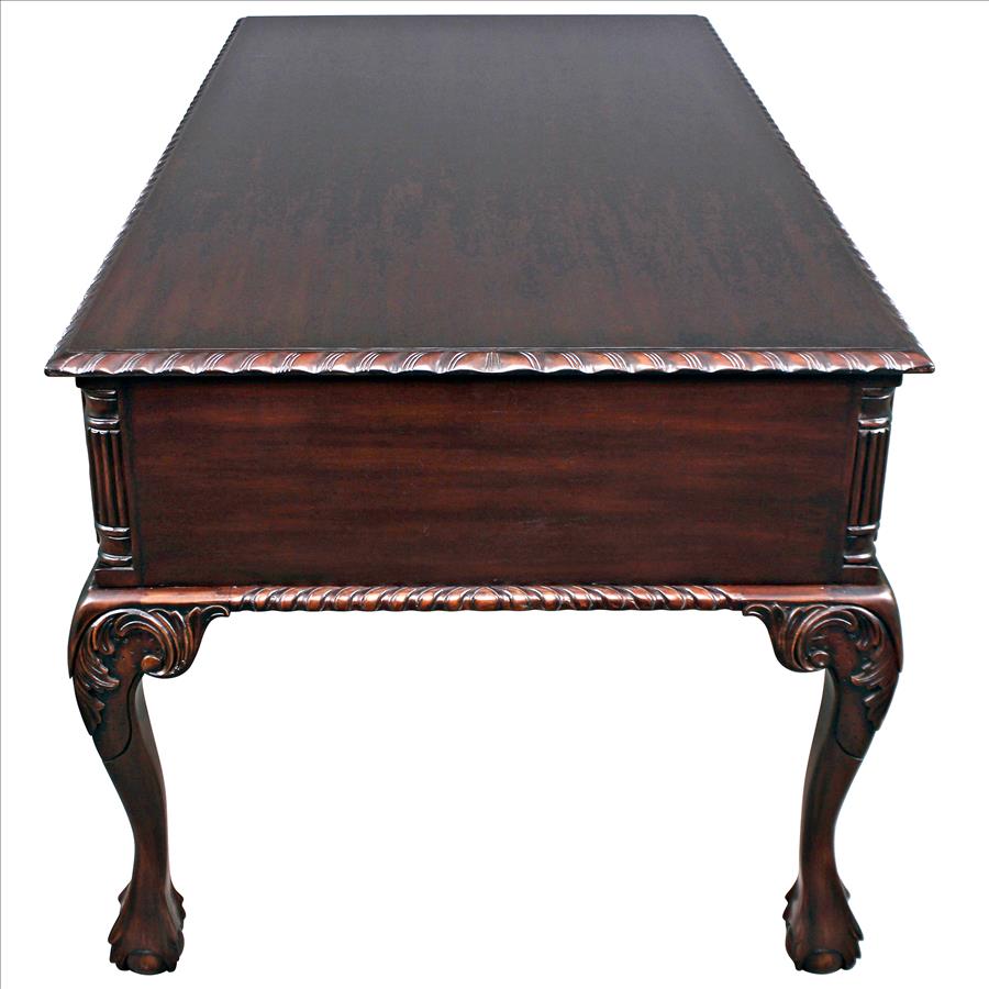 19th Century Chippendale Mahogany Partners Writing Desk