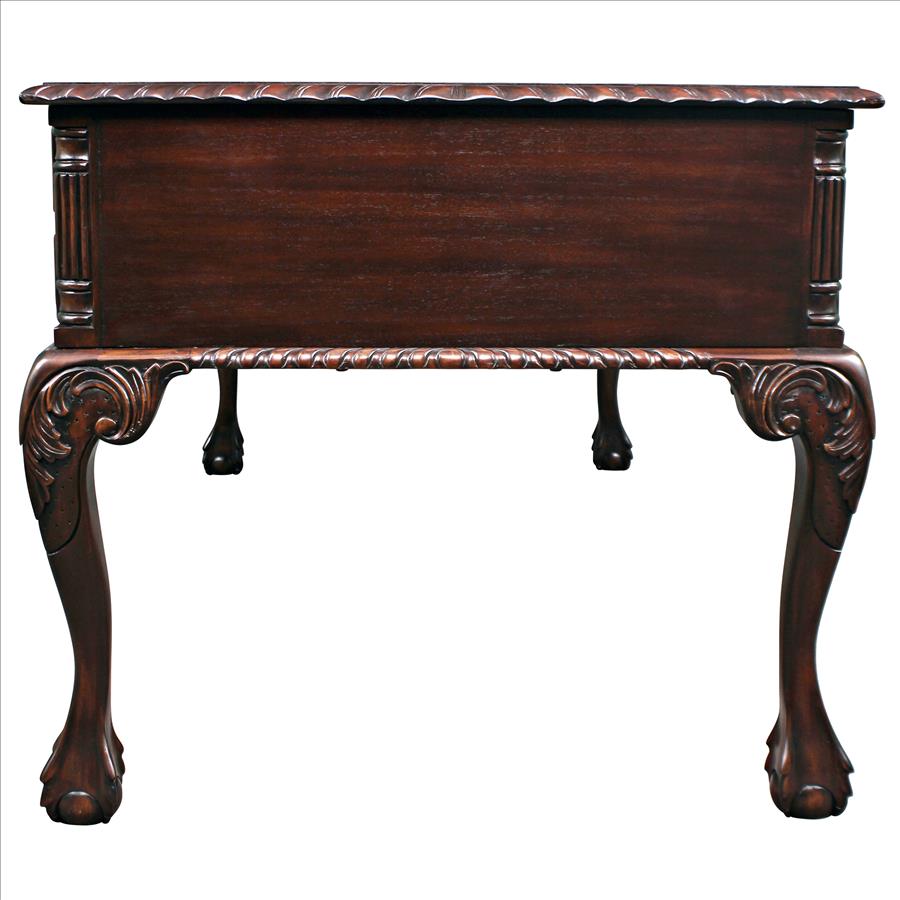 19th Century Chippendale Mahogany Partners Writing Desk