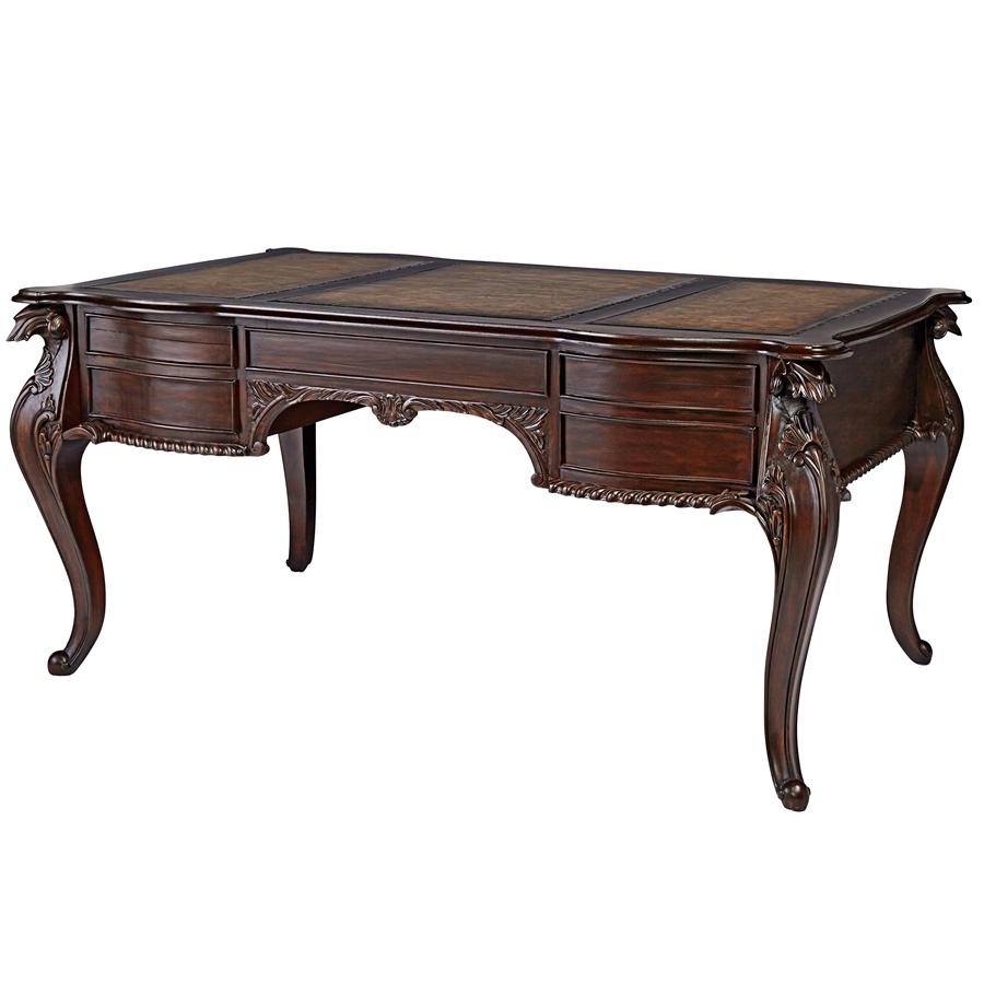 Clemenceau Partners Mahogany Writing Desk