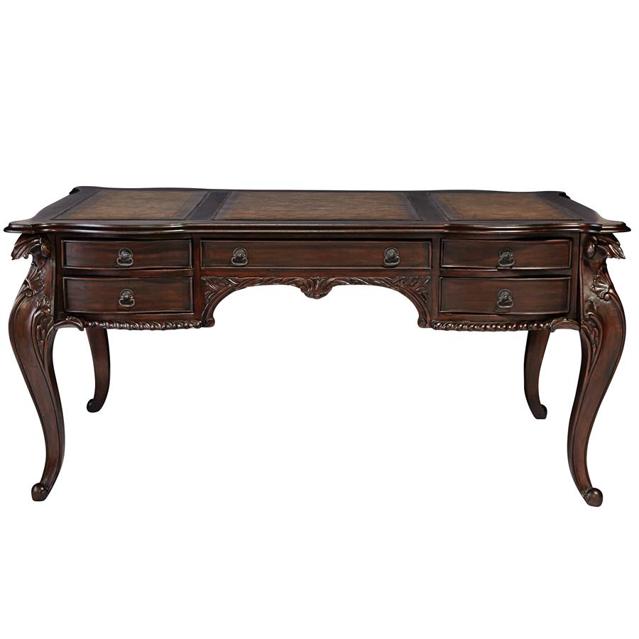 Clemenceau Partners Mahogany Writing Desk