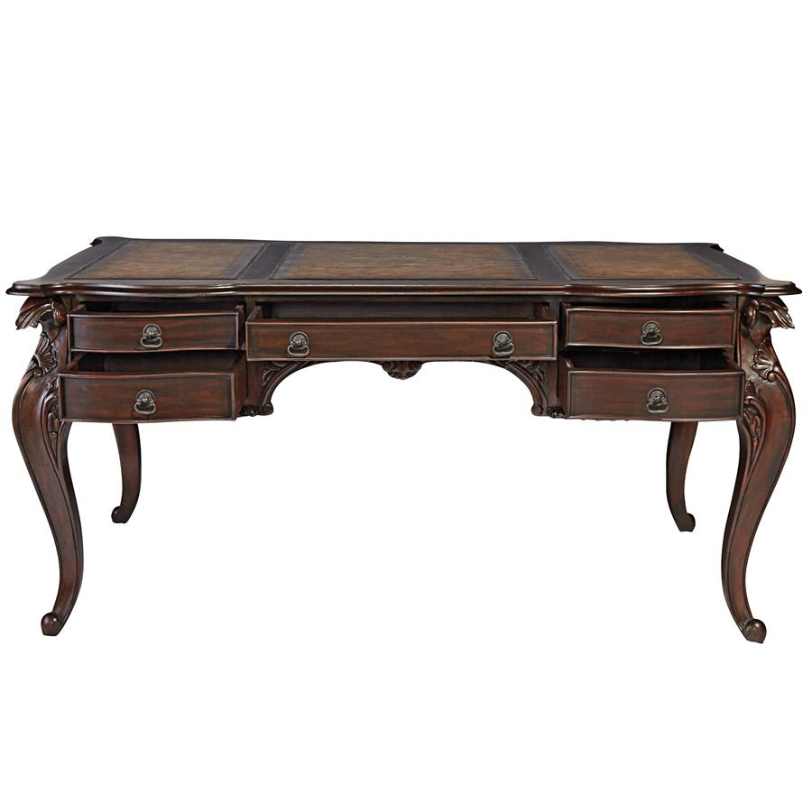 Clemenceau Partners Mahogany Writing Desk