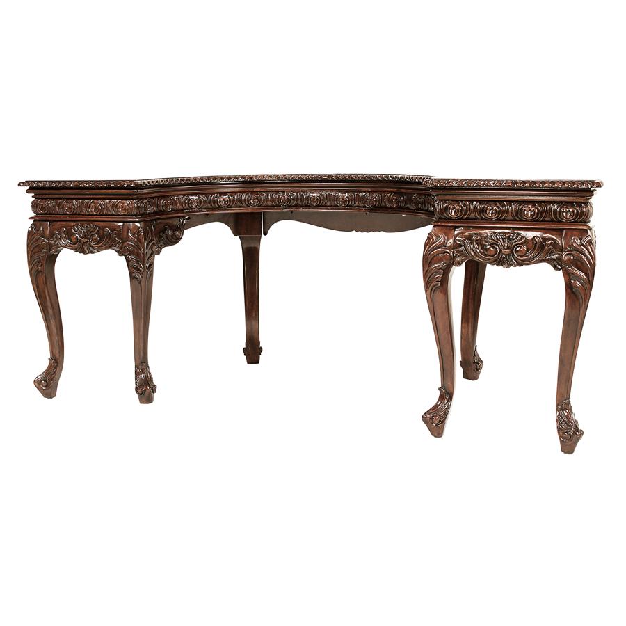 La Voute Grande Crescent Mahogany Executive Desk