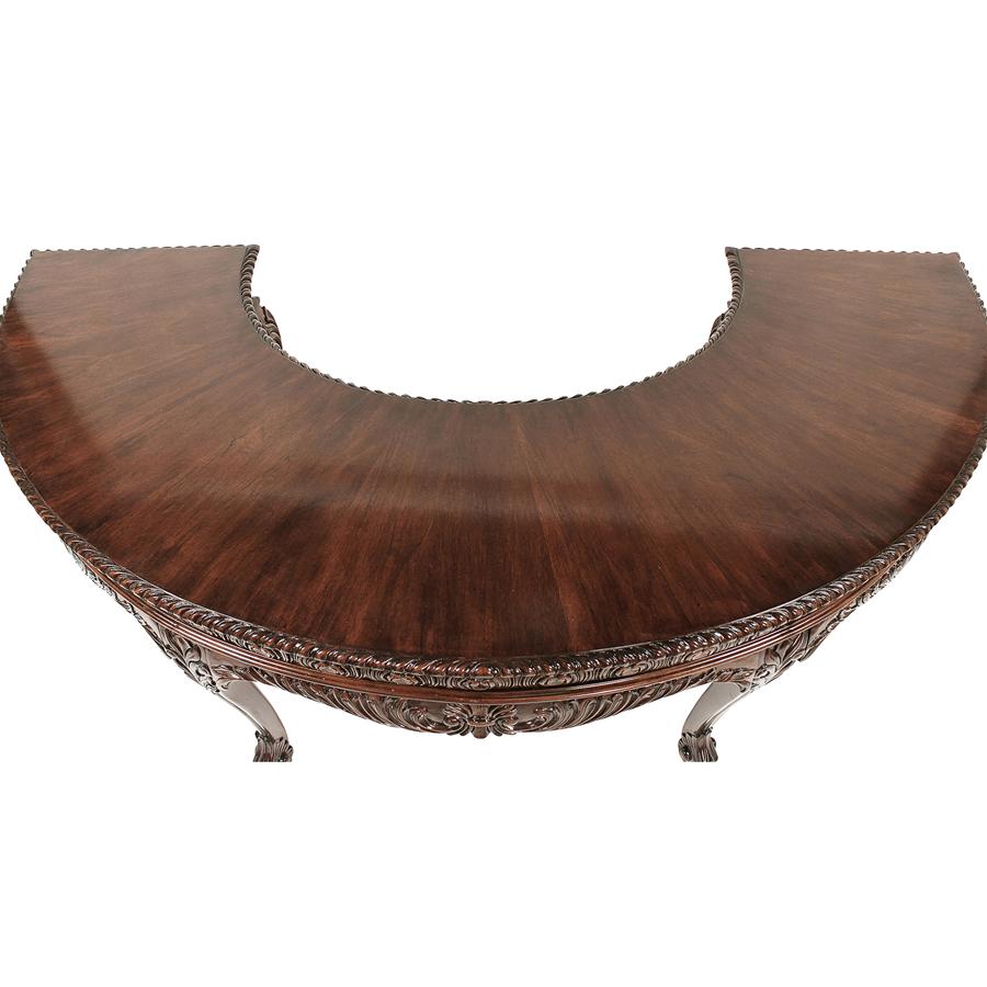 La Voute Grande Crescent Mahogany Executive Desk