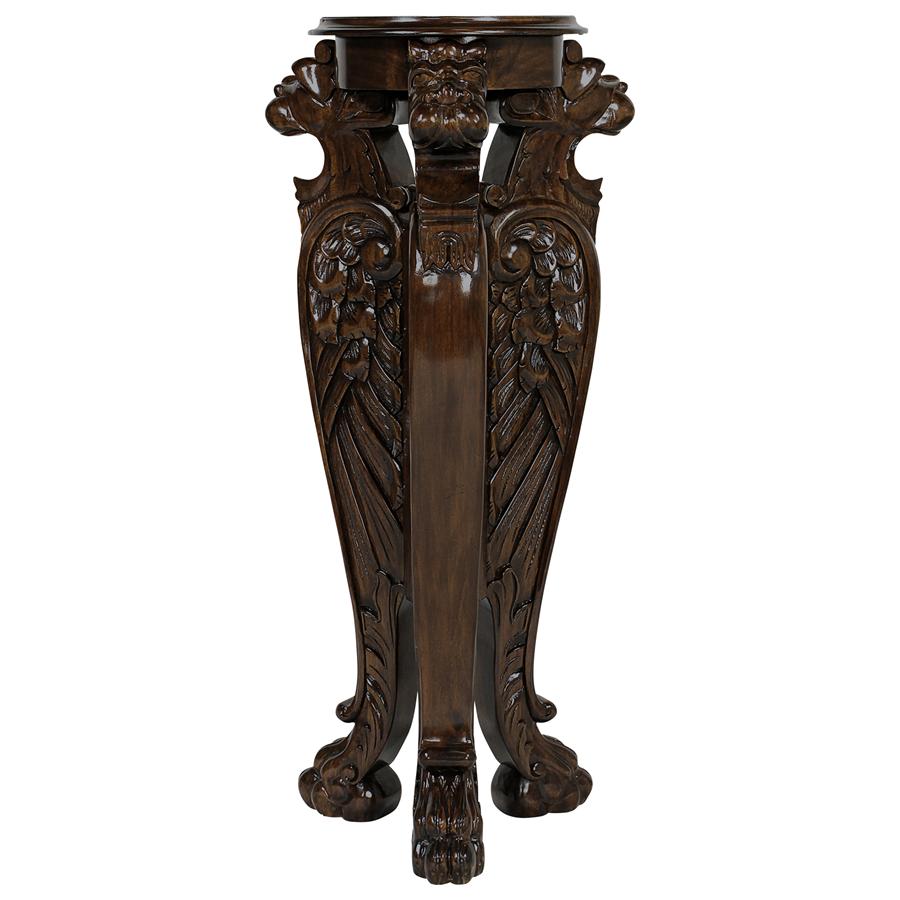 Evenswood Manor Winged Lion Pedestal