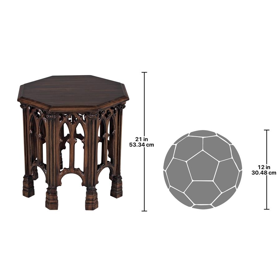 Gothic Revival Octagonal Side Table