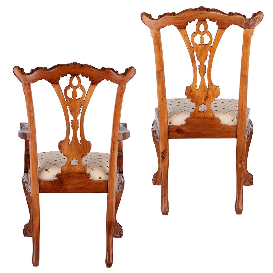 English Chippendale Chairs: Set of Six (2 Armchairs, 4 Side Chairs)