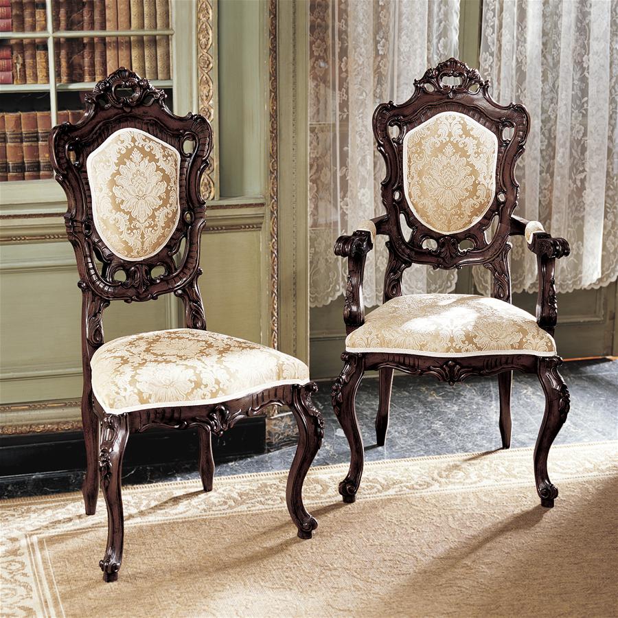 Toulon French Rococo Chairs: Set of Six