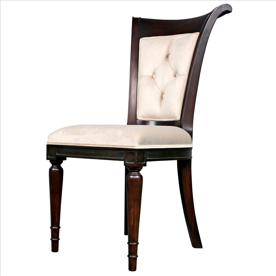 Bacall Waterfall Curved Back Dining Chair Set