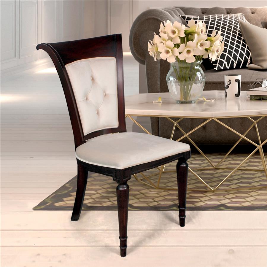 Bacall Waterfall Curved Back Dining Chair Set