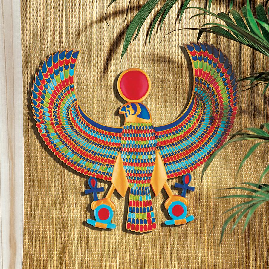 Horus Egyptian Falcon God Wall Plaque