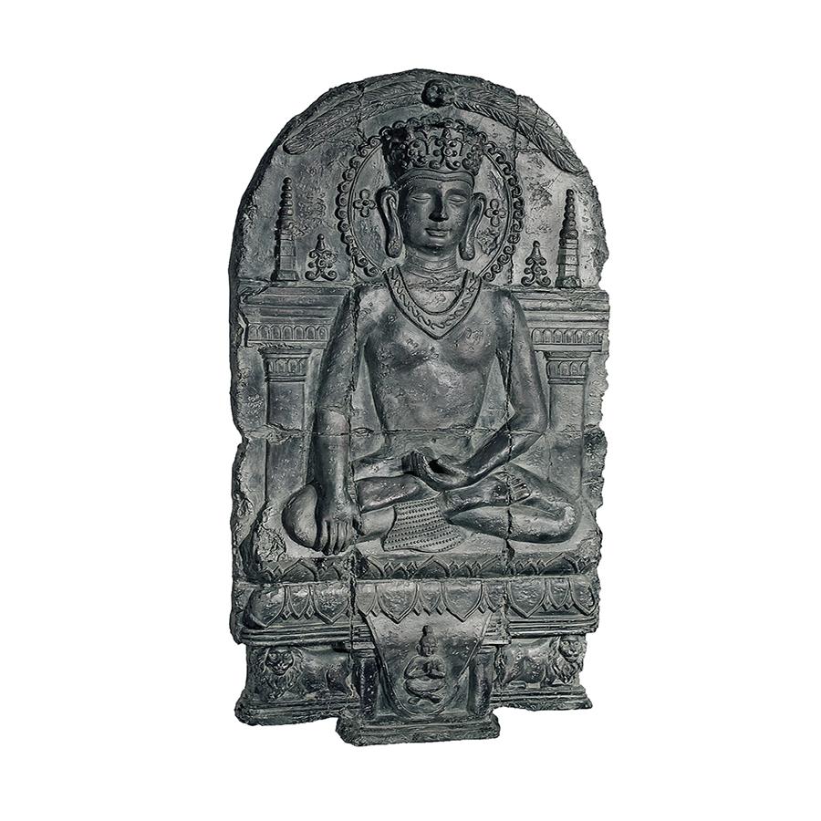 Earth Witness Buddha Wall Sculpture: Large