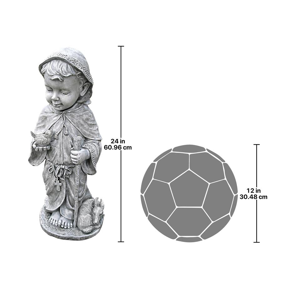 Baby Saint Francis Sculpture: Large