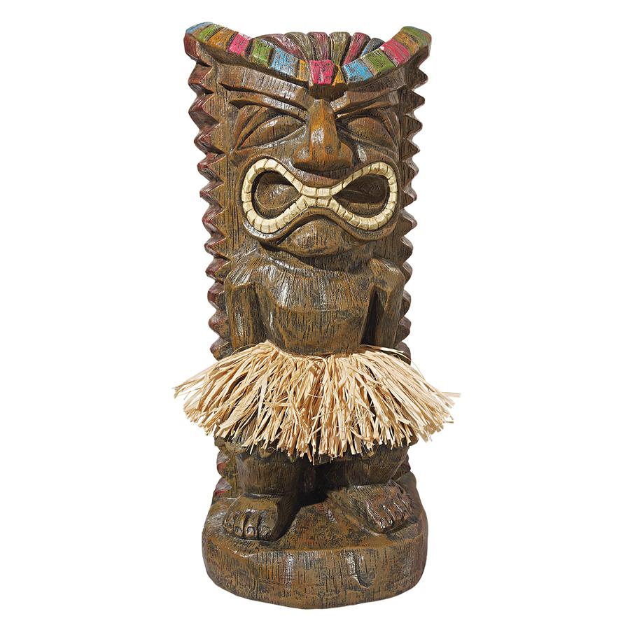 Pau Hana Hawaiian Tiki Totem Statue