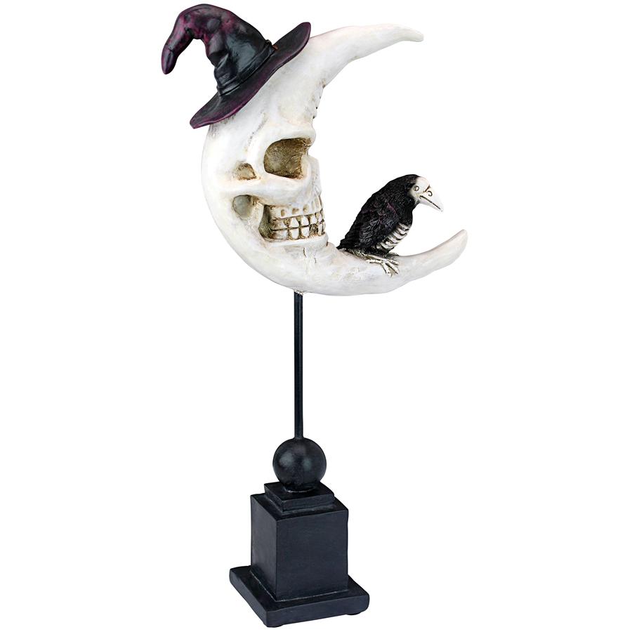 Warlock's Raven Moon Halloween Statue