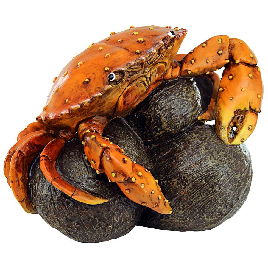 Coastal Crab, Hard Nut to Crack Garden Statue