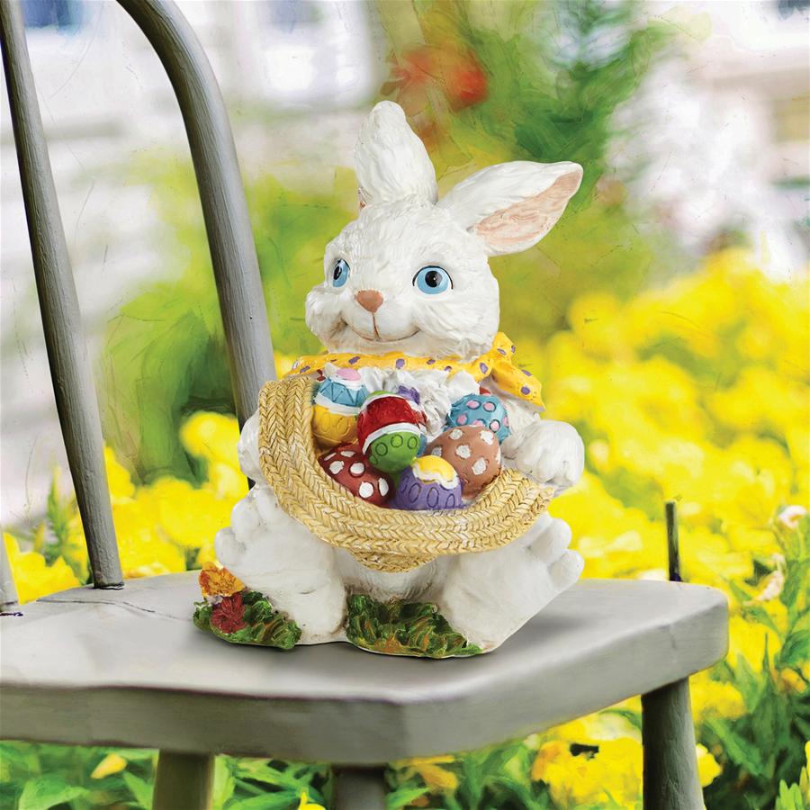 Mortimer the Bunny and his Easter Eggs Rabbit Statue