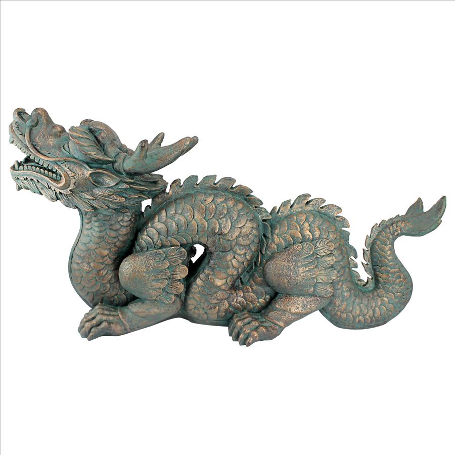 Asian Dragon of the Great Wall Statue: Large