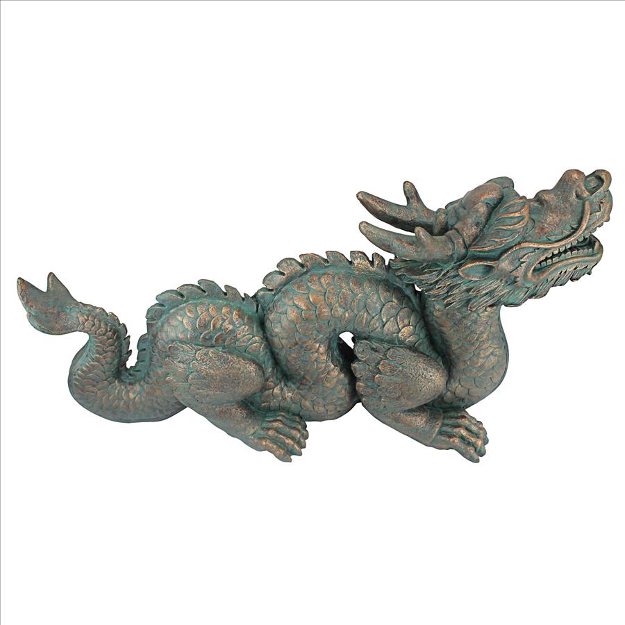 Asian Dragon of the Great Wall Statue: Large