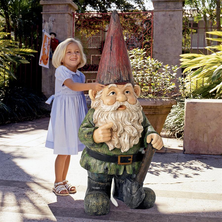 Gottfried the Gigantic Garden Gnome Statue: Grande