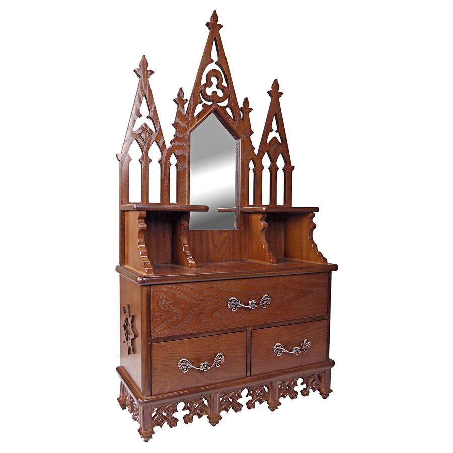 Claremont Manor English Wall Curio Console