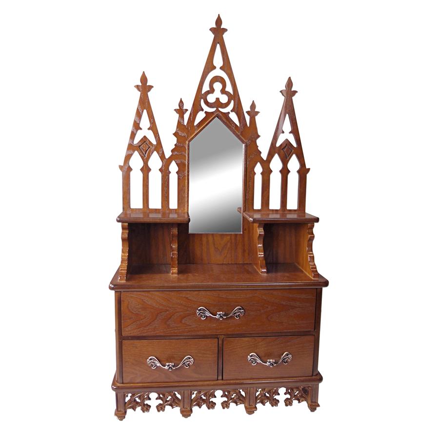 Claremont Manor English Wall Curio Console