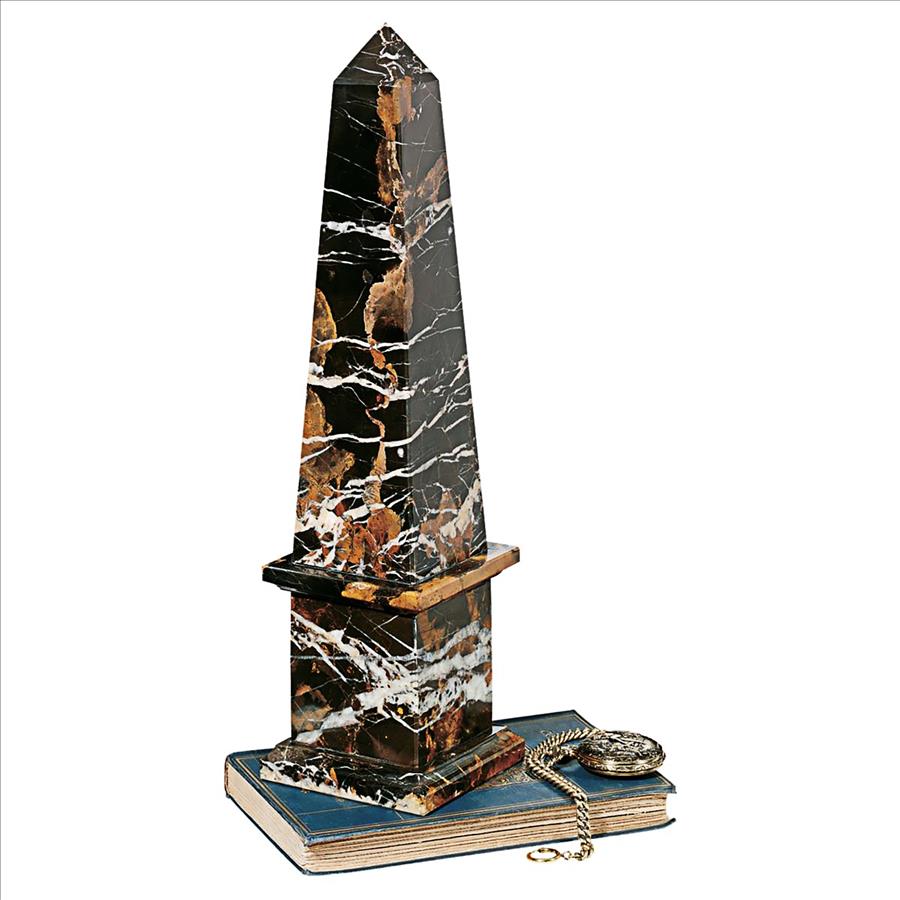 Grand Solid Marble Obelisk: Each