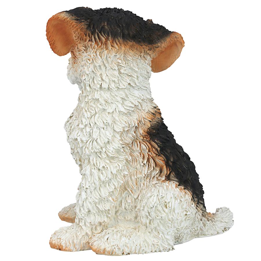 Fox Terrier Puppy Dog Statue