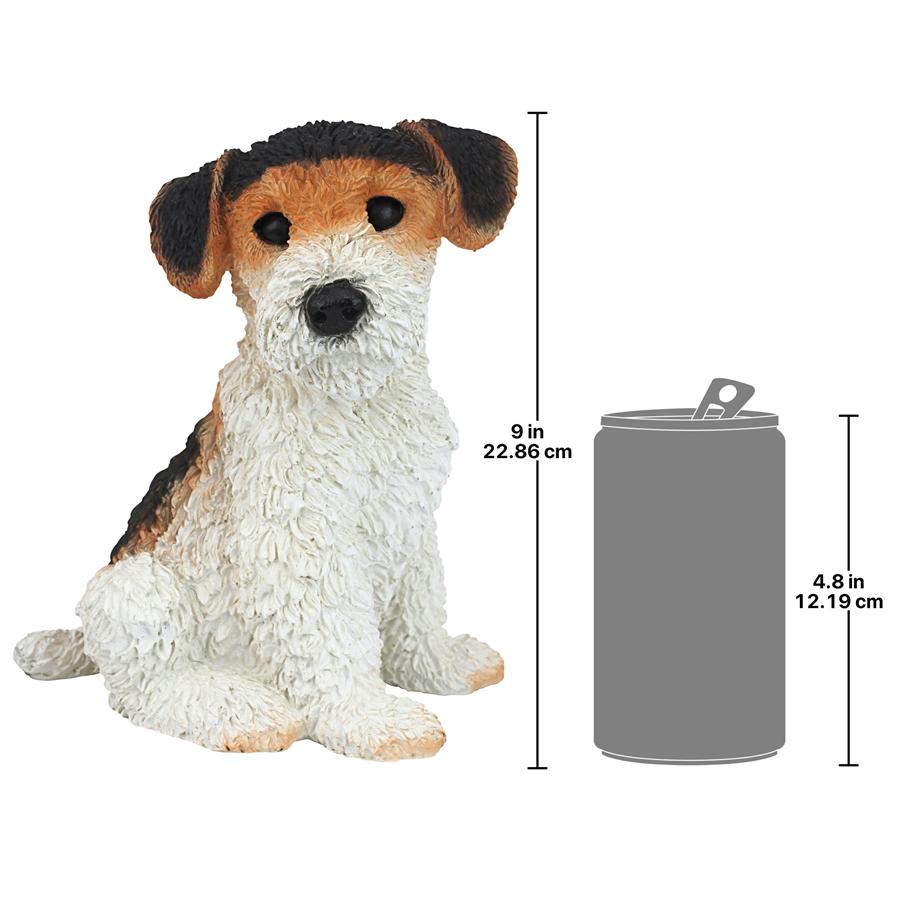 Fox Terrier Puppy Dog Statue