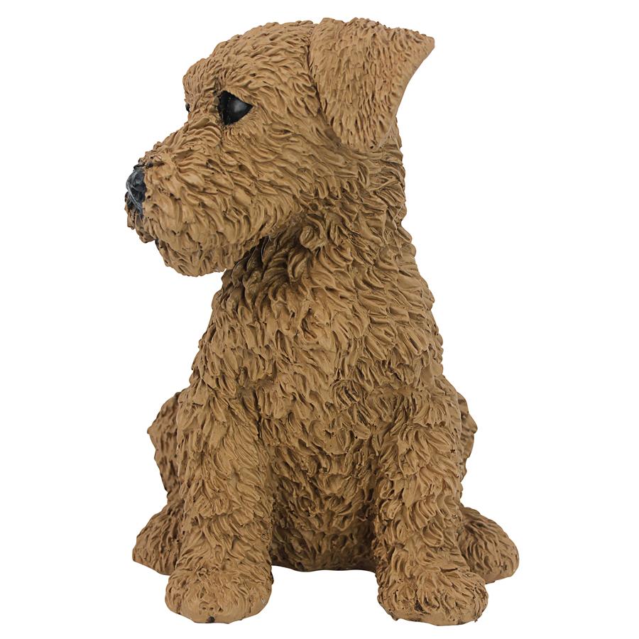 Airedale Puppy Dog Statue