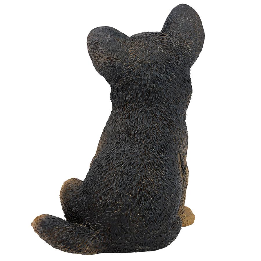 German Shepherd Puppy Dog Statue