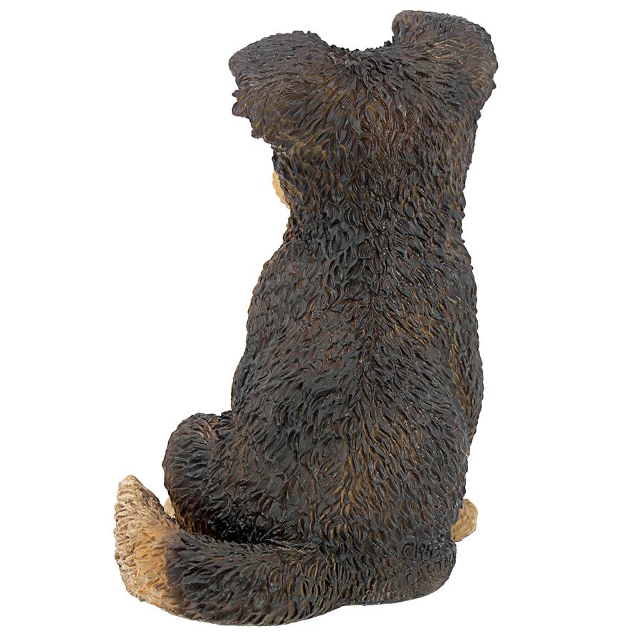 Brown Collie Puppy Dog Statue