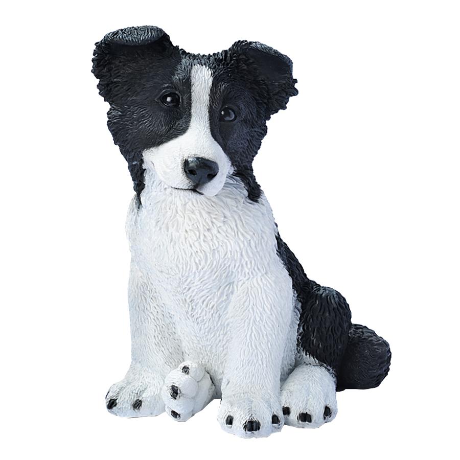 Border Collie Puppy Dog Statue