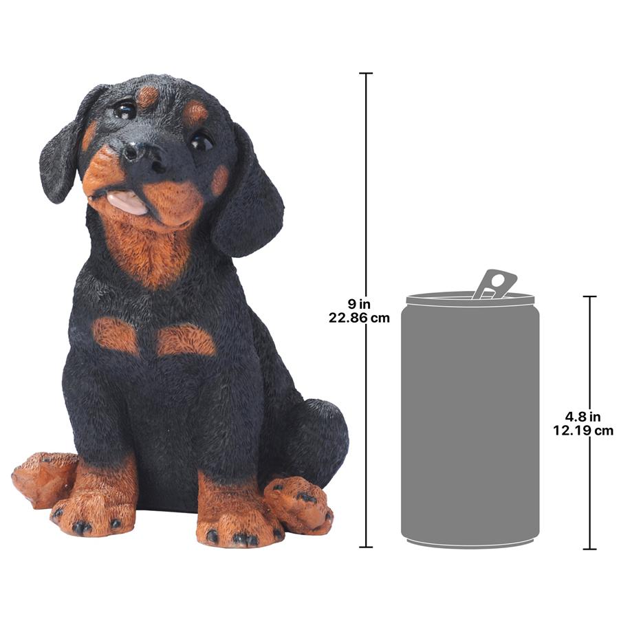 Rotweiler Puppy Dog Statue