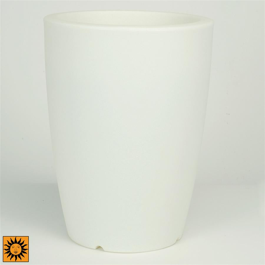 Glow in the Dark Planter Urn - White 14 inch Cielo Cachepot