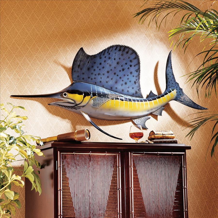 Key West Sailfish Trophy Wall Sculpture