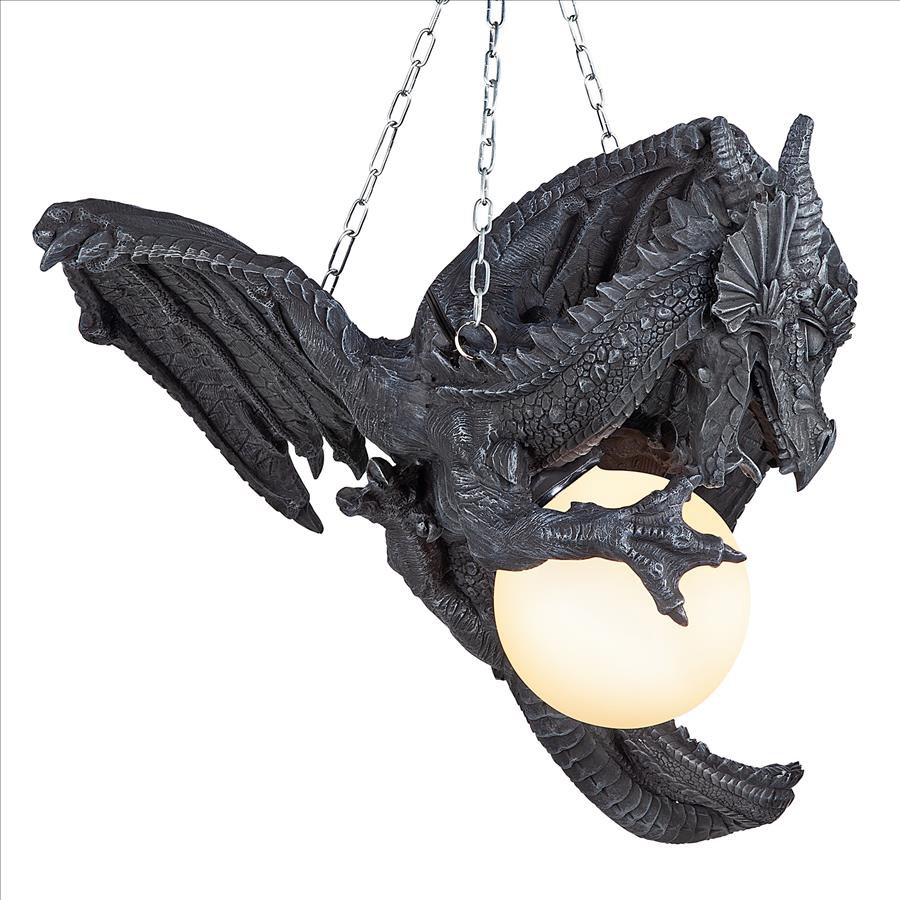 Nights Fury Sculptural Hanging Dragon Lamp