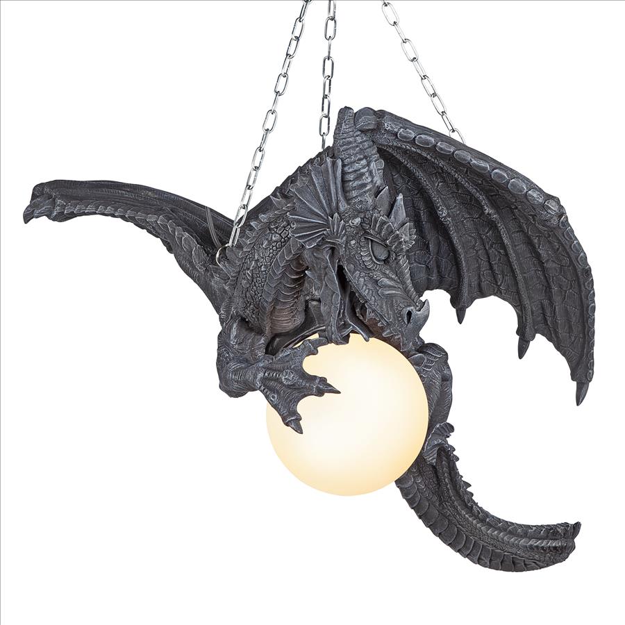 Nights Fury Sculptural Hanging Dragon Lamp