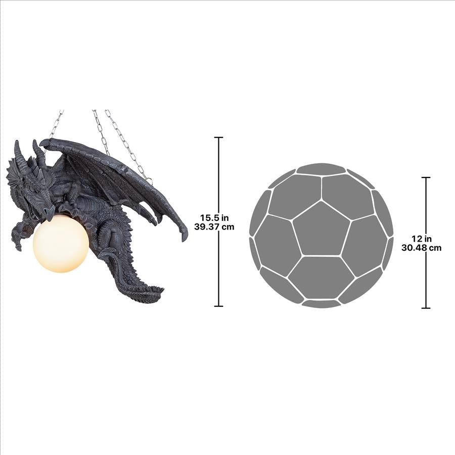 Nights Fury Sculptural Hanging Dragon Lamp