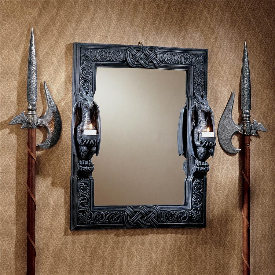 Dragons Thorne Twin Sentinel Dragons Wall Mirror
