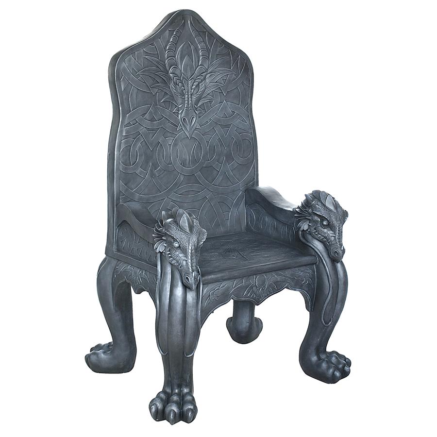 Celtic Dragon Throne Chair