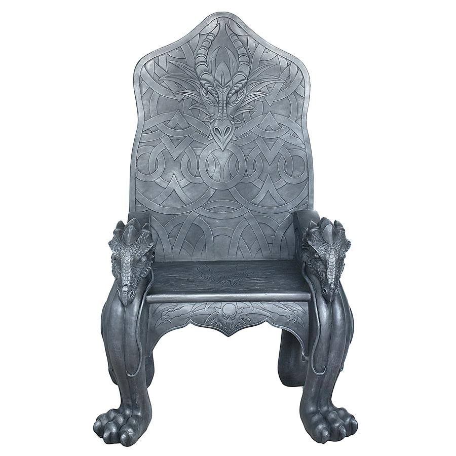 Celtic Dragon Throne Chair