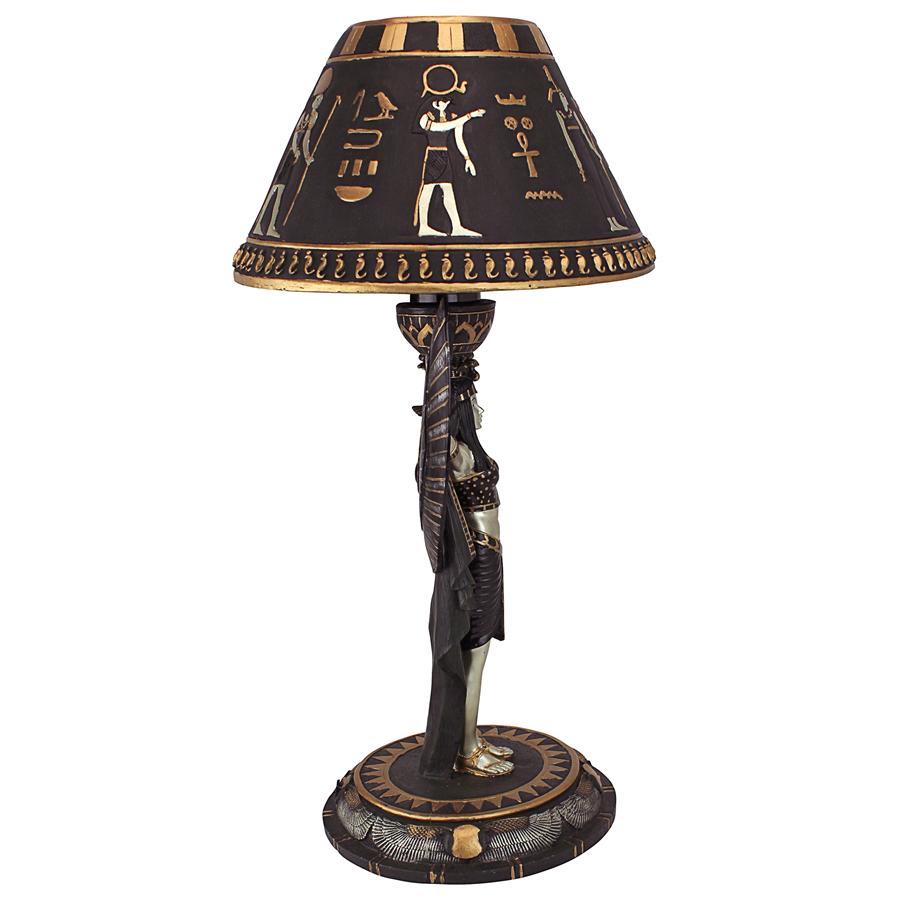 Isis Egyptian Goddess Sculptural Table Lamp: Each