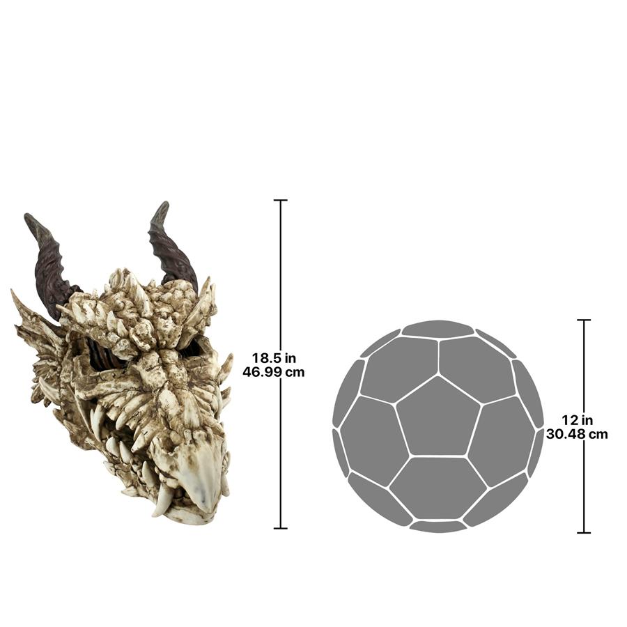 Stoker's Moors Dragon Skull Sculpture: Large