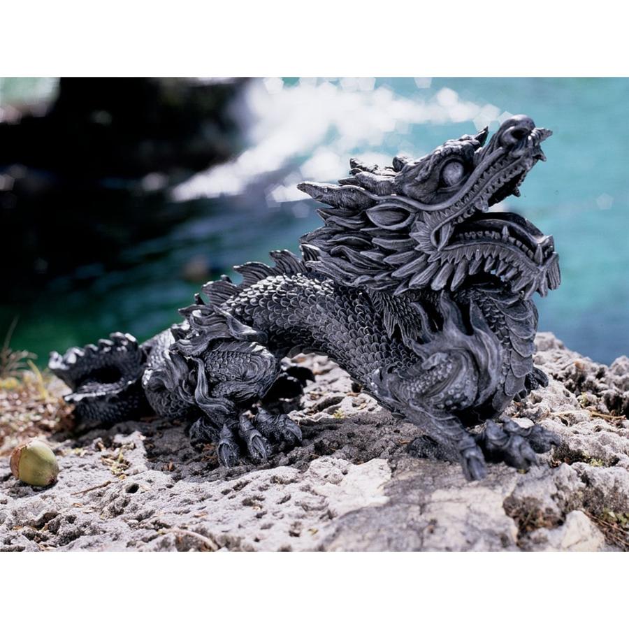 Benevolent Asian Dragon Statue