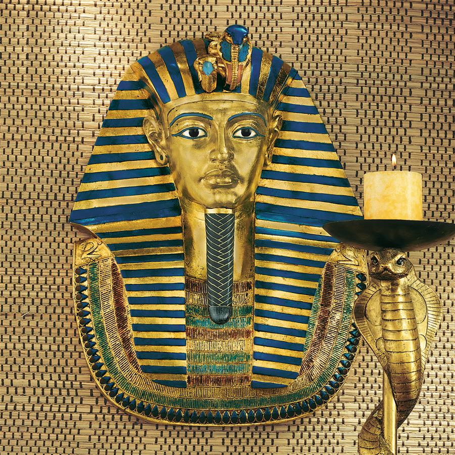 King Tutankhamen Egyptian Pharaoh Wall Sculpture