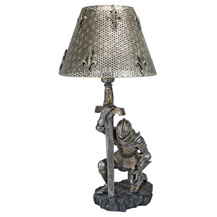At Battle's End Sculptural Knight Lamp: Each